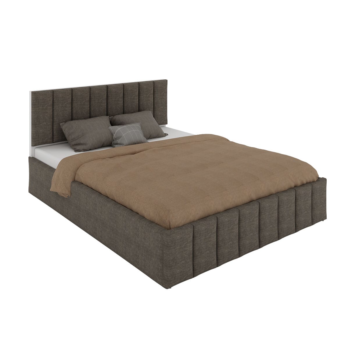 Queen Size Double Bed with Hydraulic Storage – Trendy Line